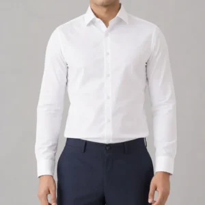 The Executive Giza 60s White Shirt